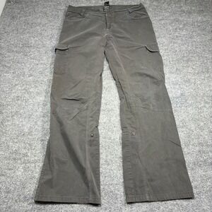 Kuhl Cargo Hiking Pants Womens 12 Gray Articulated Utility Outdoor Camping